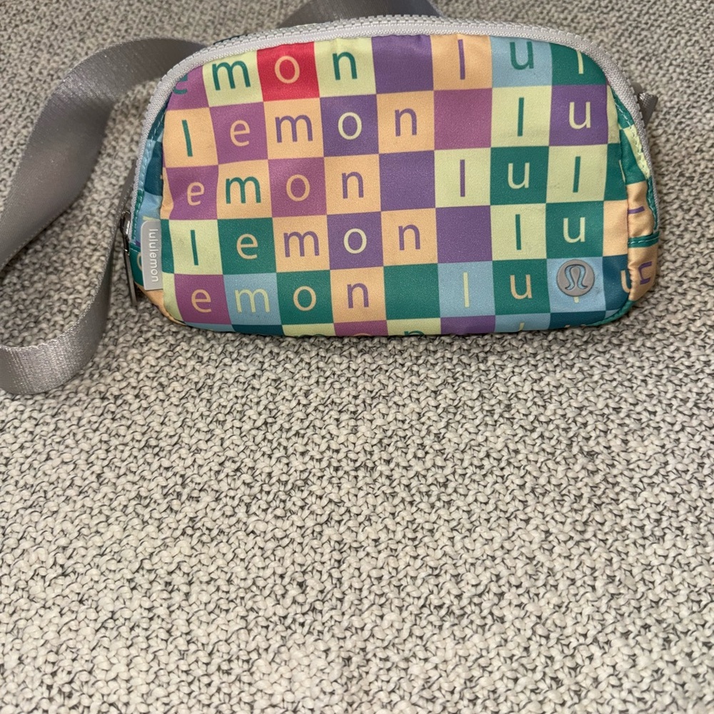 lululemon athletica Green and Purple Crossbody Bag